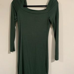 Green Long Sleeve Dress